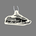 Paper Air Freshener Tag W/ Tab - Snowmobile